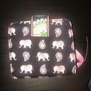 Vera Bradley Pink Elephant Wallet
